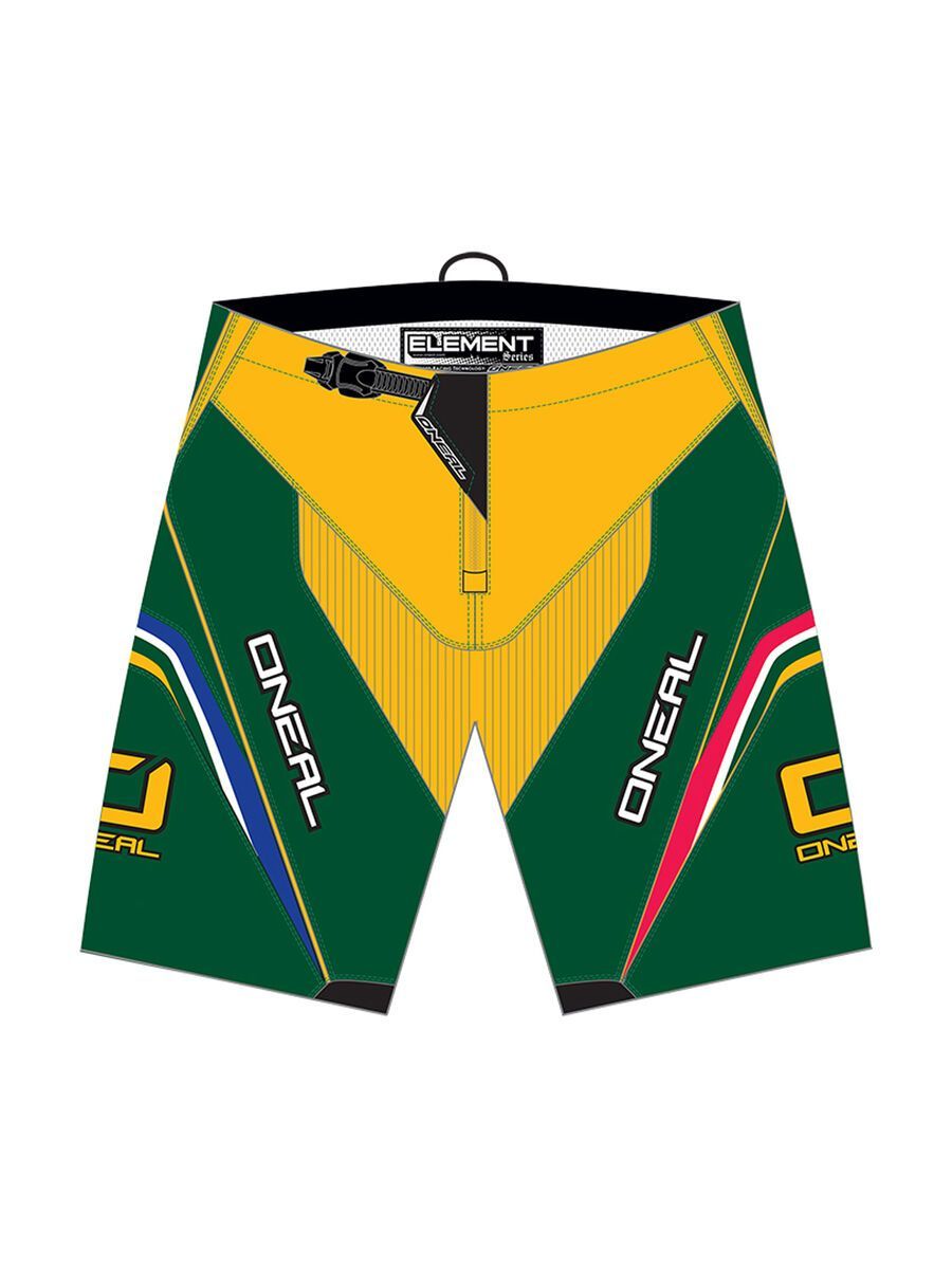 ONeal Element FR Shorts, green/yellow - Bild 1