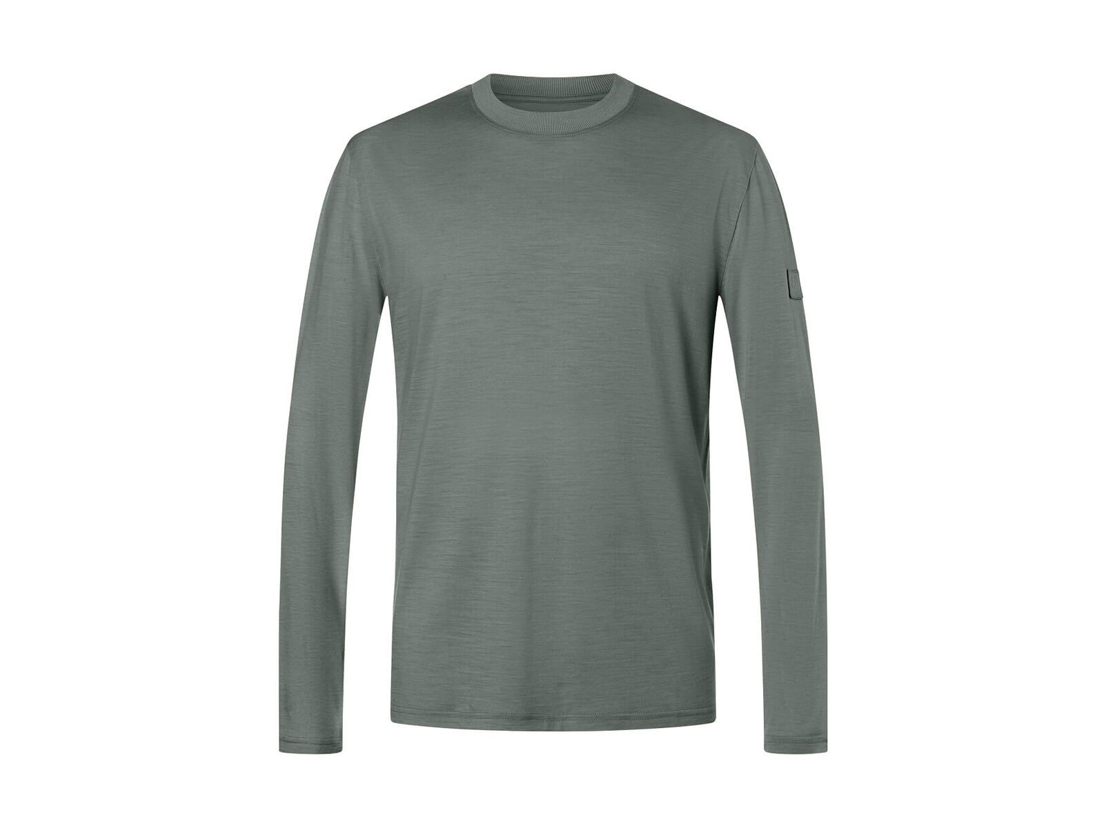 super.natural Casual Rib Bio J LS Herren, eucalyptus - Bild 1