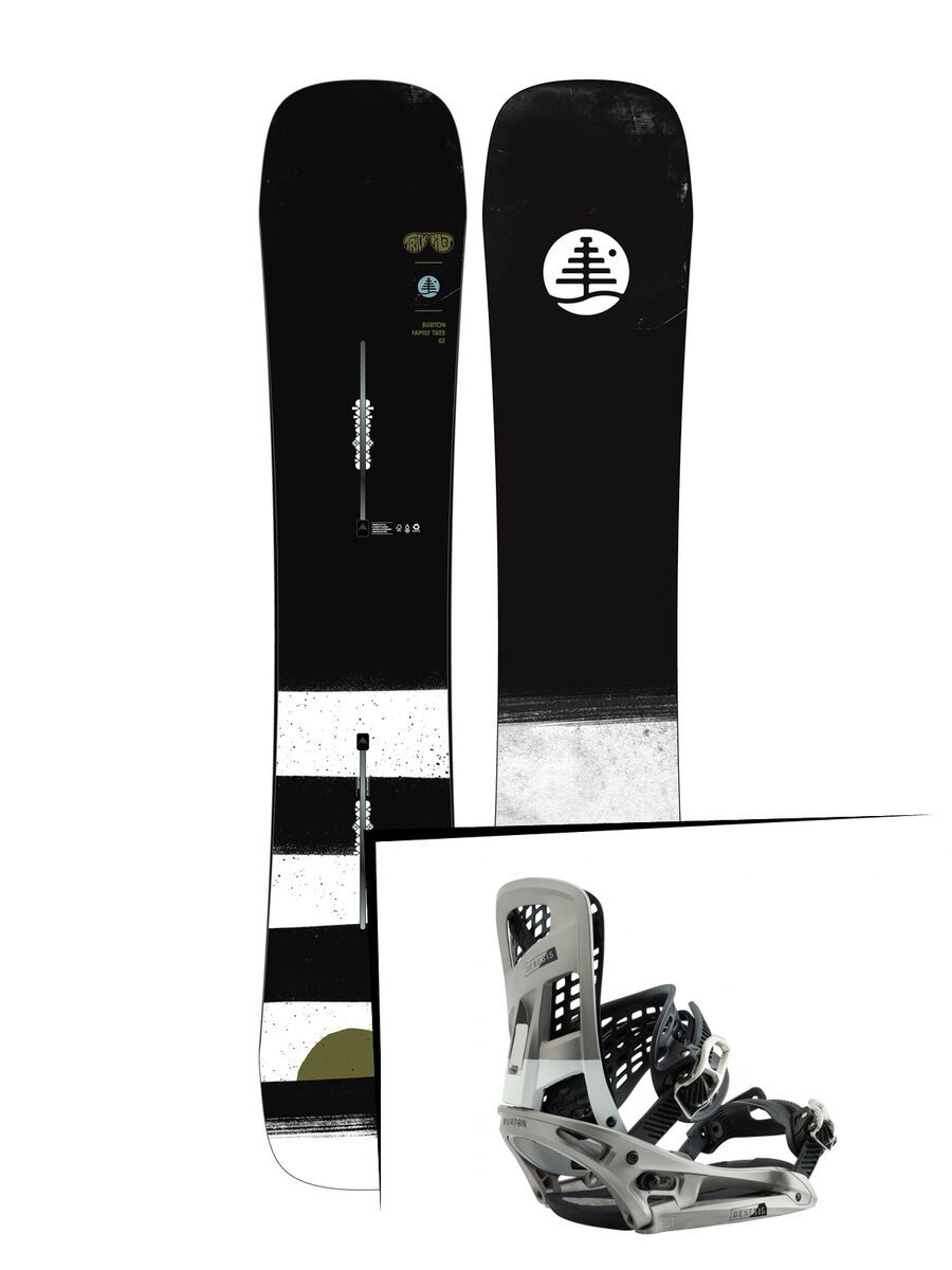 Set: Burton Family Tree Trick Pilot 2019 + Burton Genesis EST super silver - Bild 1