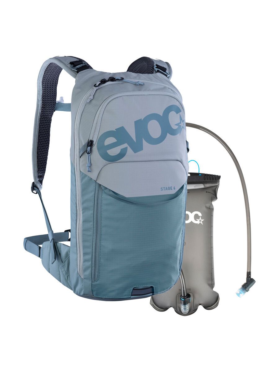 Evoc Stage 6 + Hydration Bladder 2, stone/steel - Bild 1