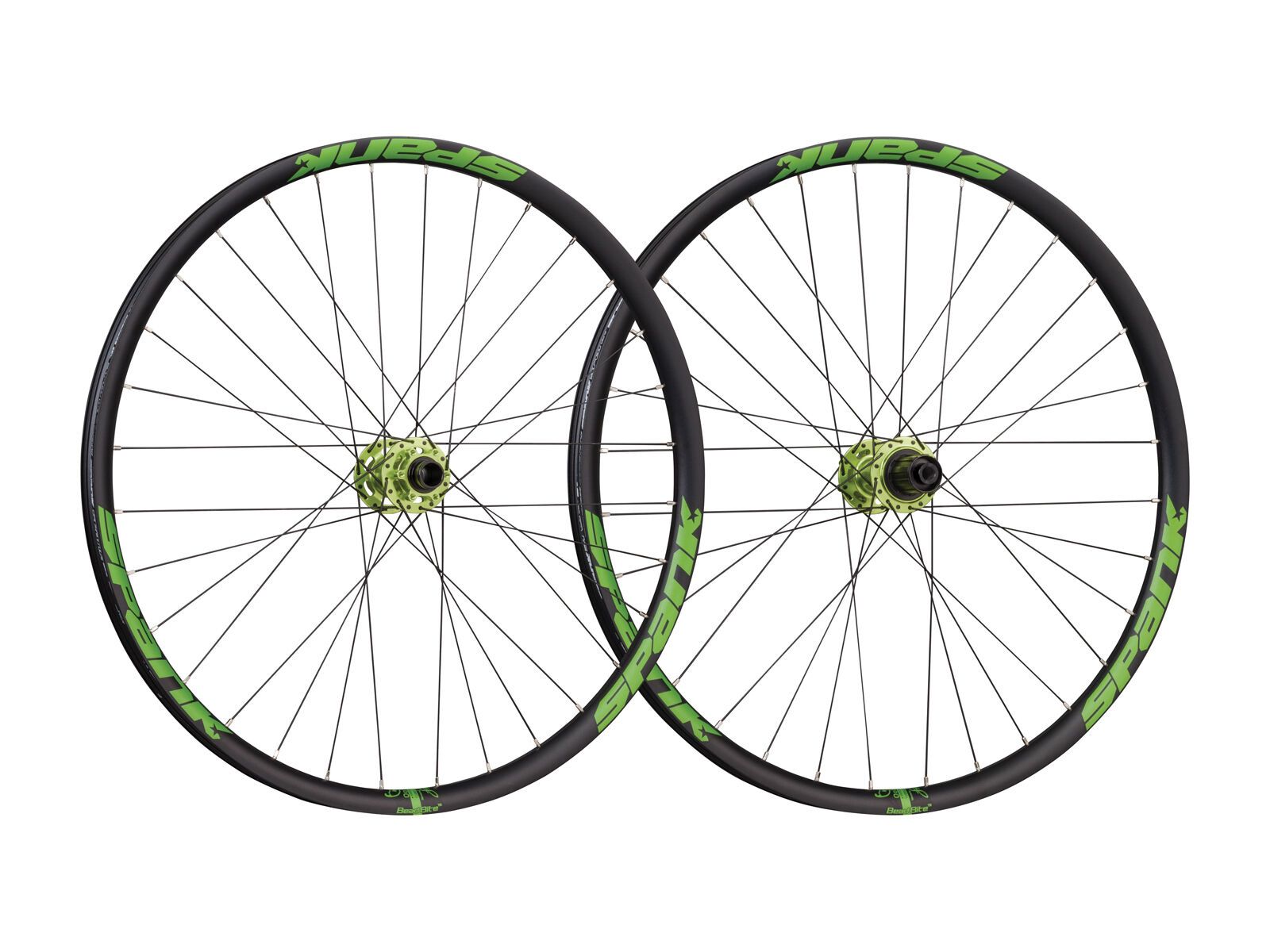 Spank Spike Race 33 Wheelset 27.5, black/emerald green - Bild 1