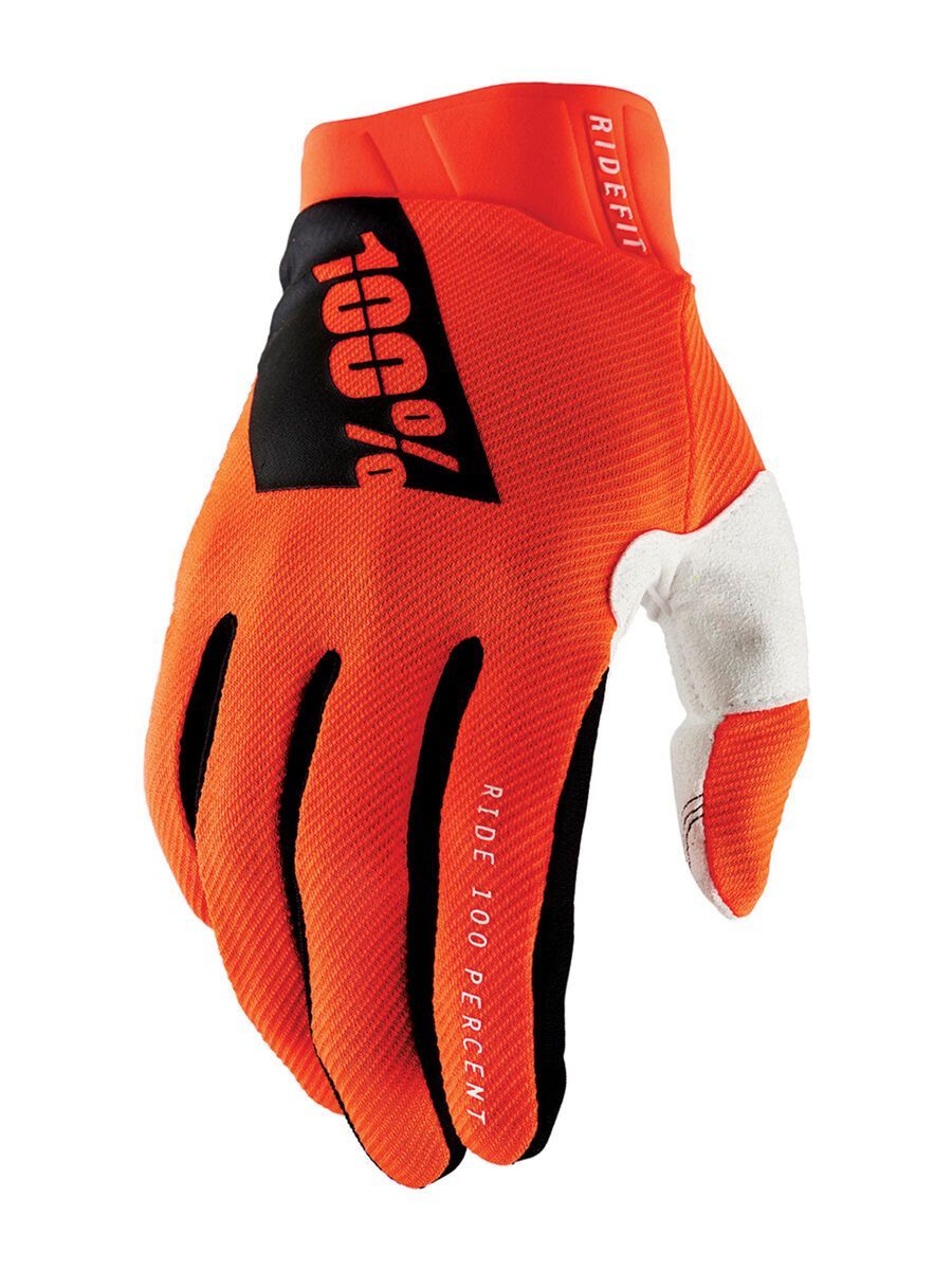 100% Ridefit Glove, fluo orange - Bild 1