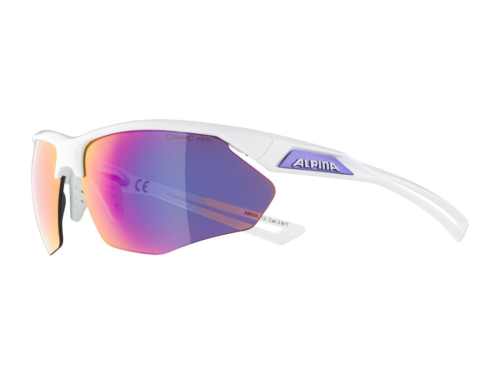 Alpina Nylos HR, Purple Mirror / white-purple gloss - Bild 4