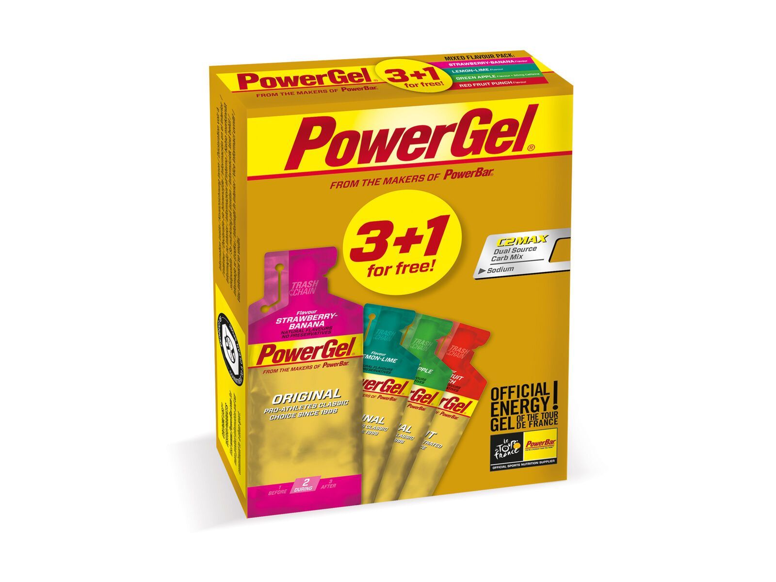 PowerBar PowerGel Multipack (3+1) - Mixed Flavour - Bild 1