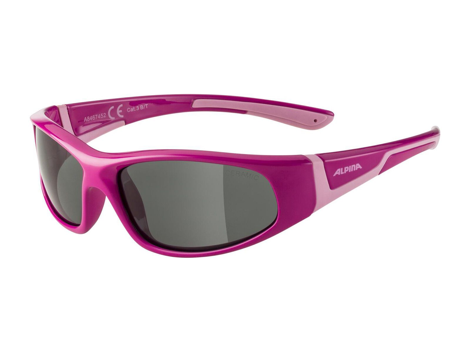Alpina Flexxy Junior, Ceramic Black Mir / pink/rose gloss - Bild 1