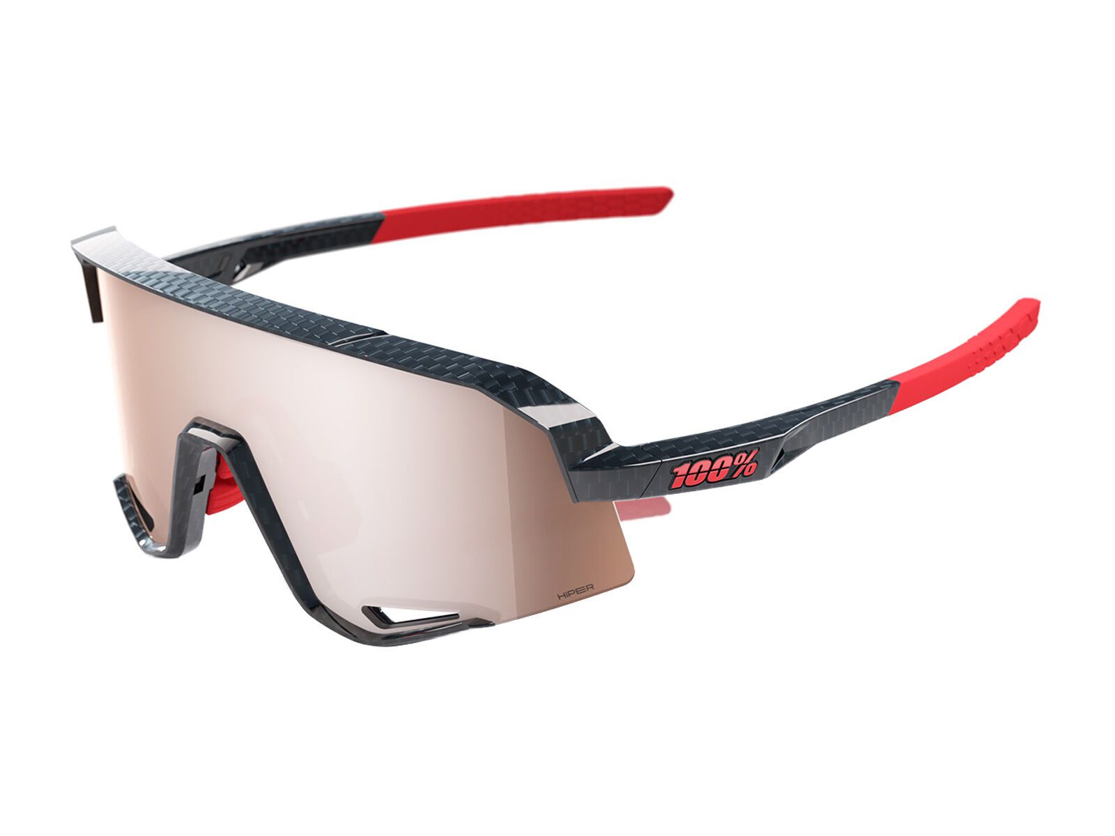 100% Slendale, HiPER Crimson Silver / gloss carbon fiber - Bild 1