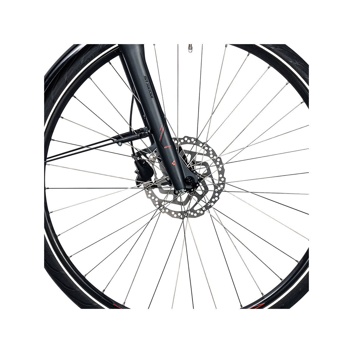 Cube Touring Hybrid 400 Trapeze, grey´n´flashred - Bild 2