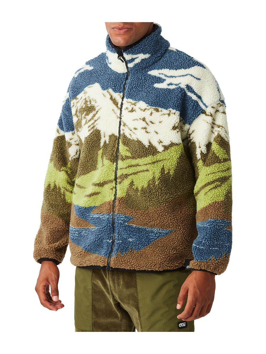 Picture Hafdals Zip Fleece, cloudy landsc sherpa m - Bild 1