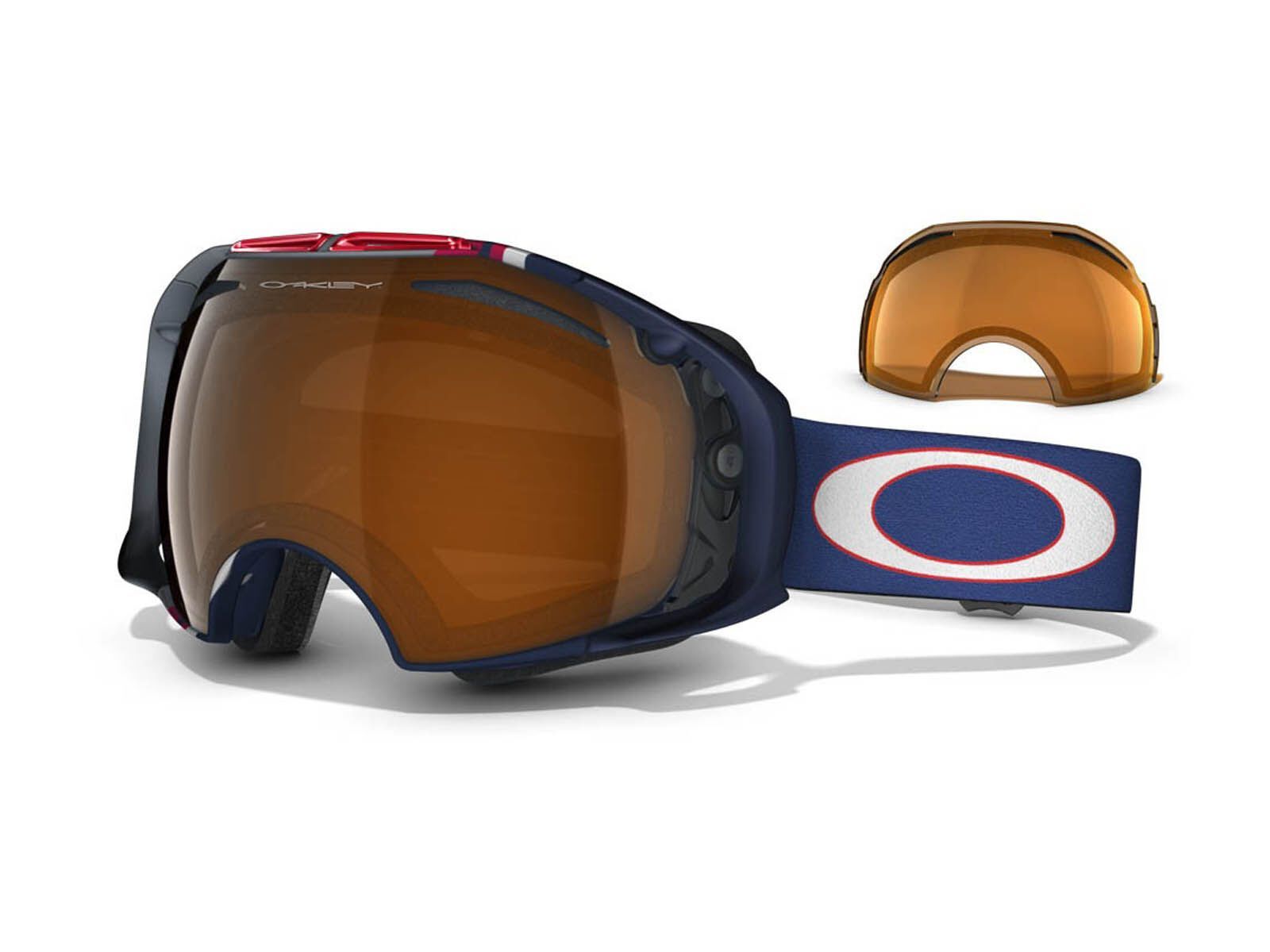 Oakley Airbrake Terje Haakonsen, Nordic Blue/Black Iridium & Persimmon - Bild 1