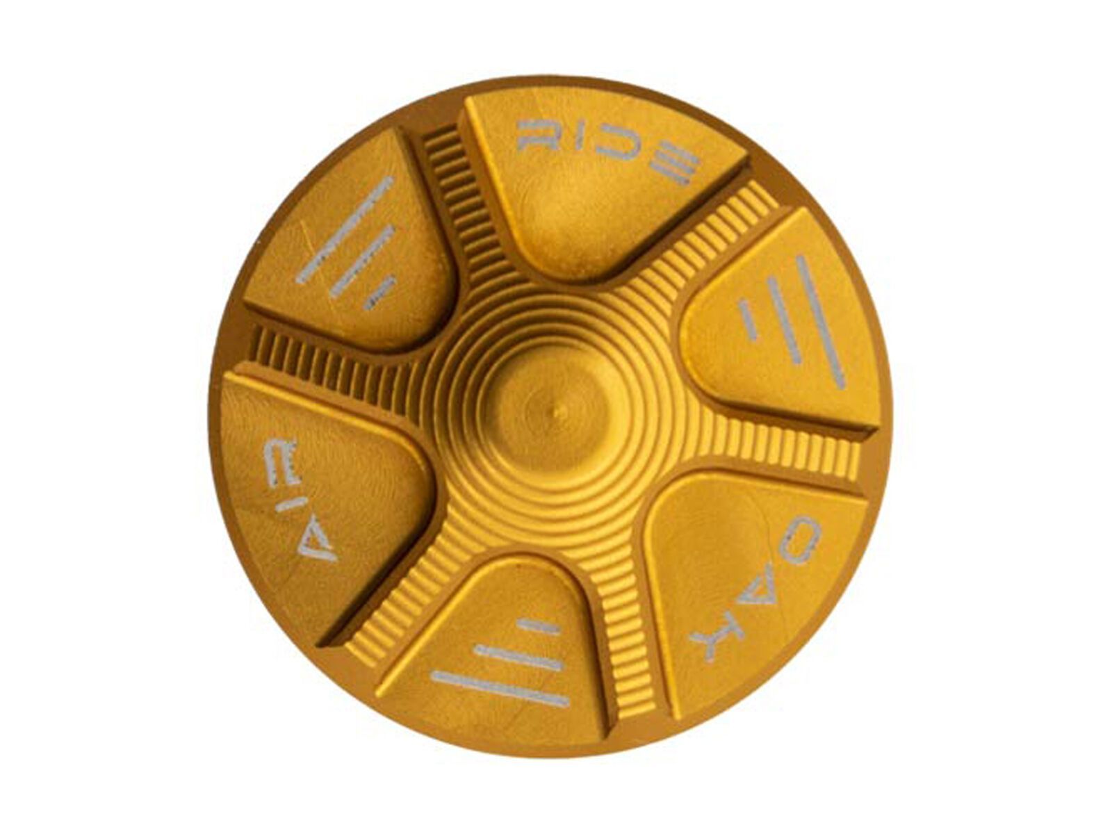 OAK Components Forkcap Air für Federgabel Ventil, gold - Bild 1