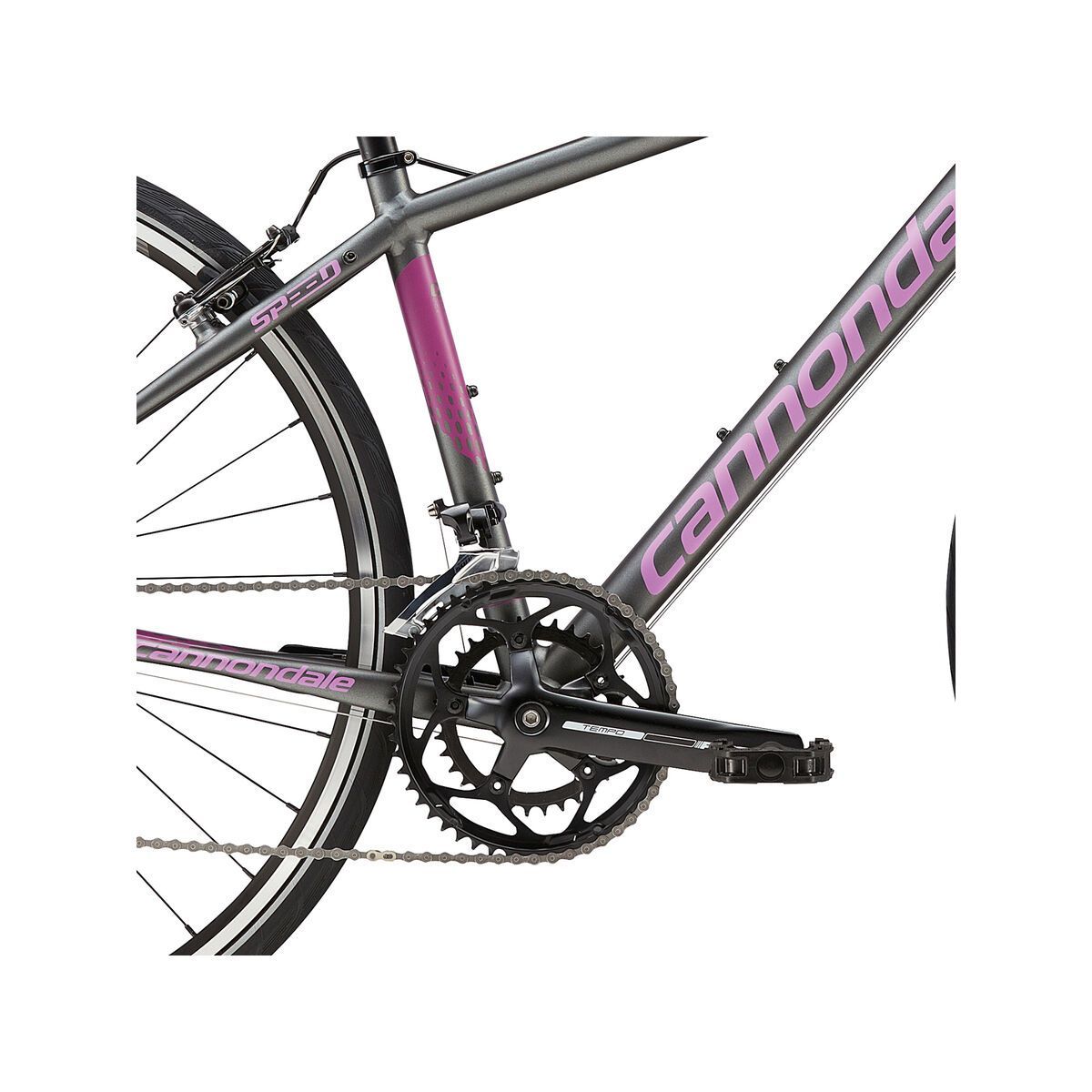 Cannondale Quick Speed Women's 3, charcoal grey w/ red violet, orchid, matte - Bild 3