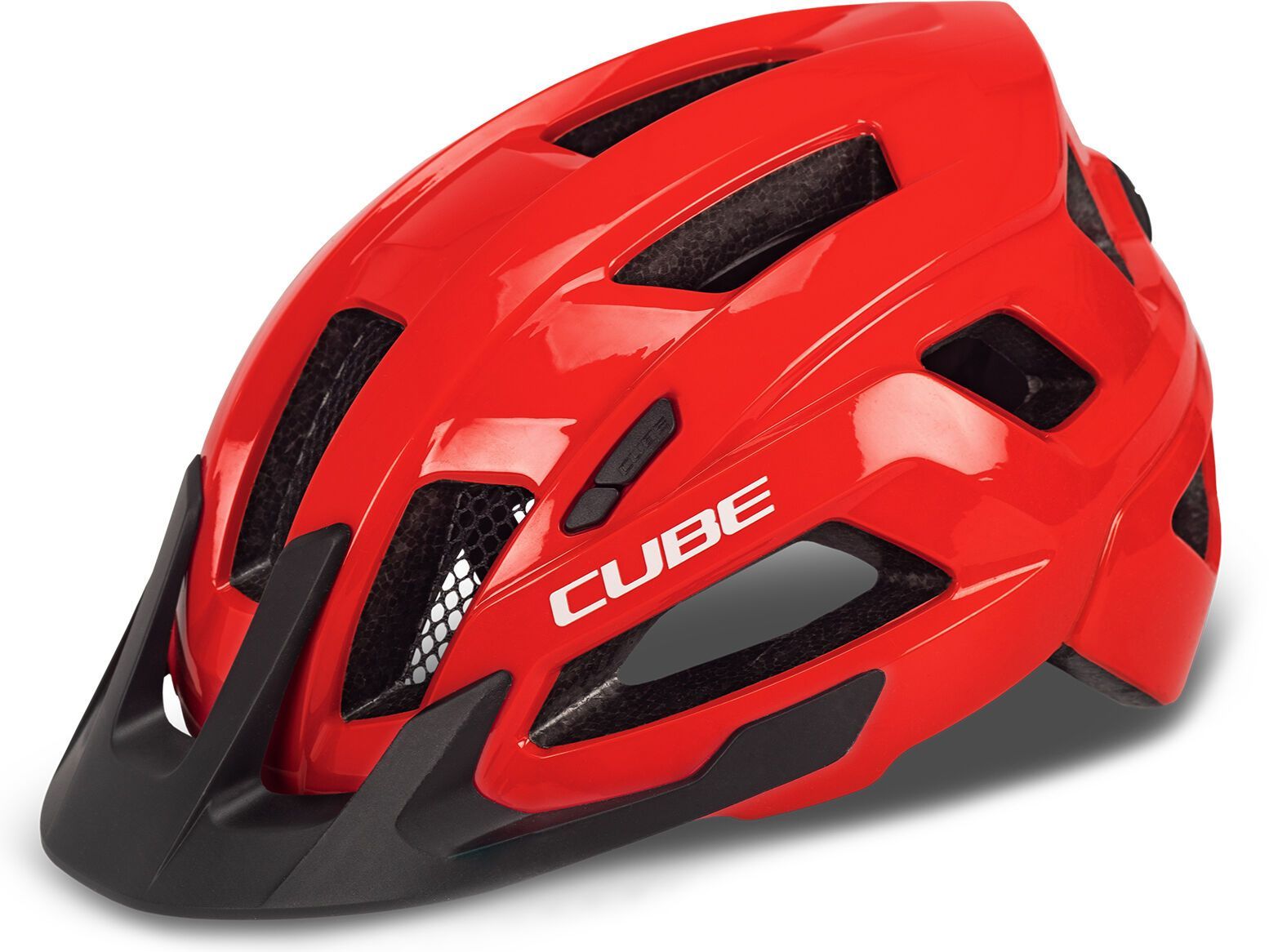 Cube Helm Steep, glossy red - Bild 1