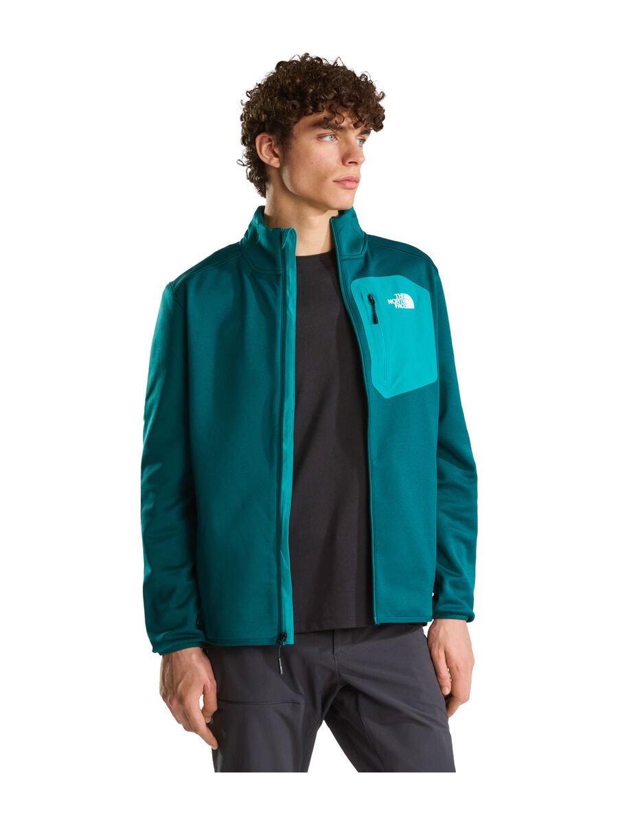 The North Face M Crest Full Zip Jacket, pacific teal/tnf black - Bild 4
