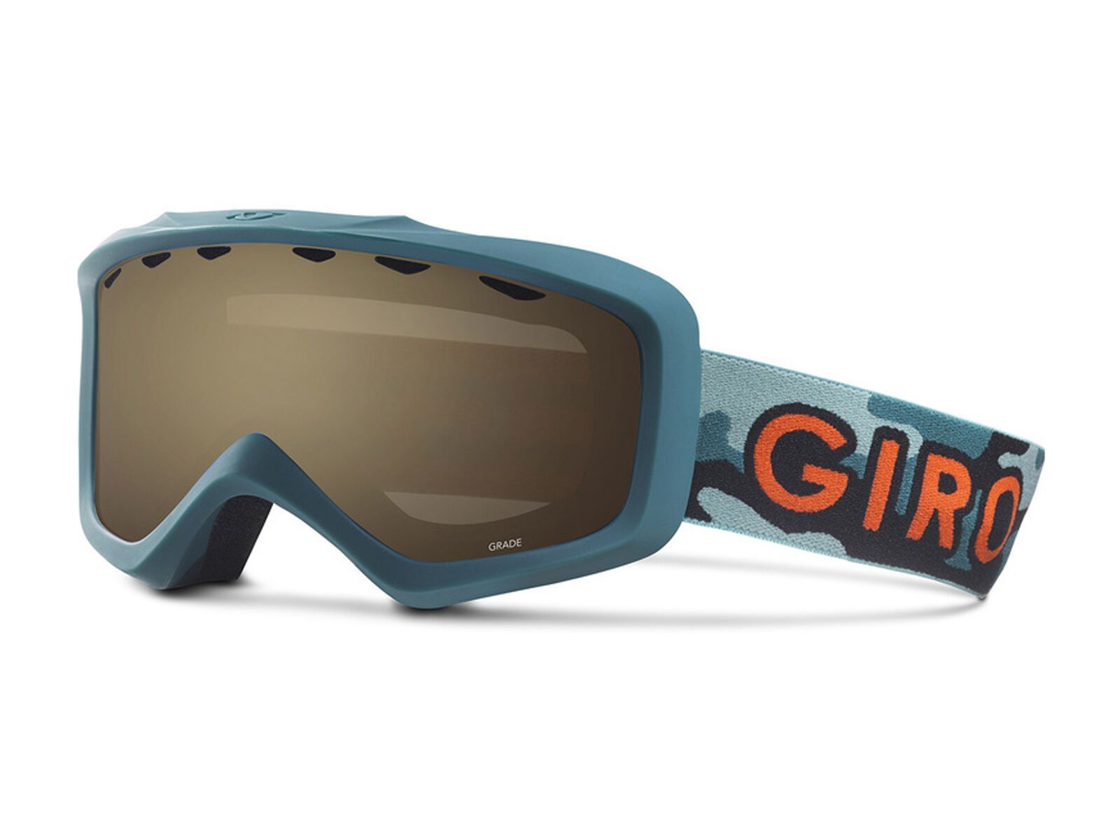 Giro Grade, green hideout /Lens: amber rose - Bild 1