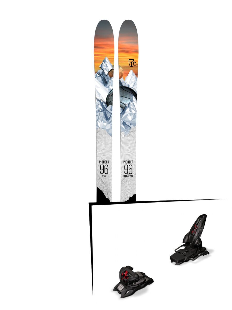 Set: Icelantic Pioneer 96 2018 + Marker Jester 16 ID black - Bild 1