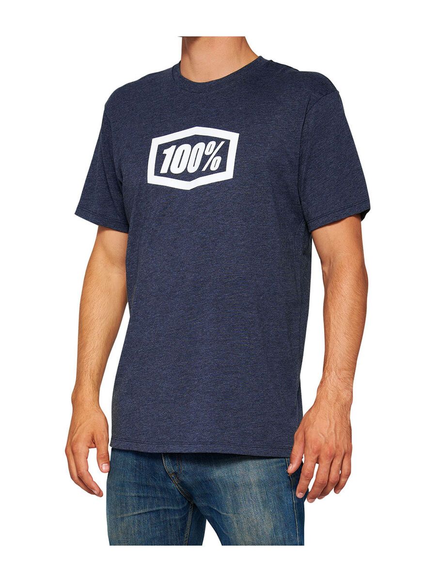 100% Icon T-Shirt, navy heather - Bild 1
