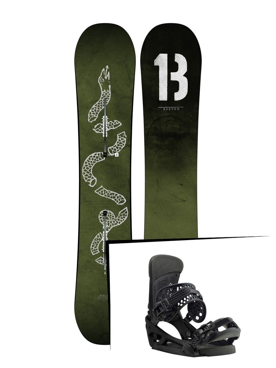 Set: Burton Descendant 2019 + Burton Malavita EST black fade - Bild 1