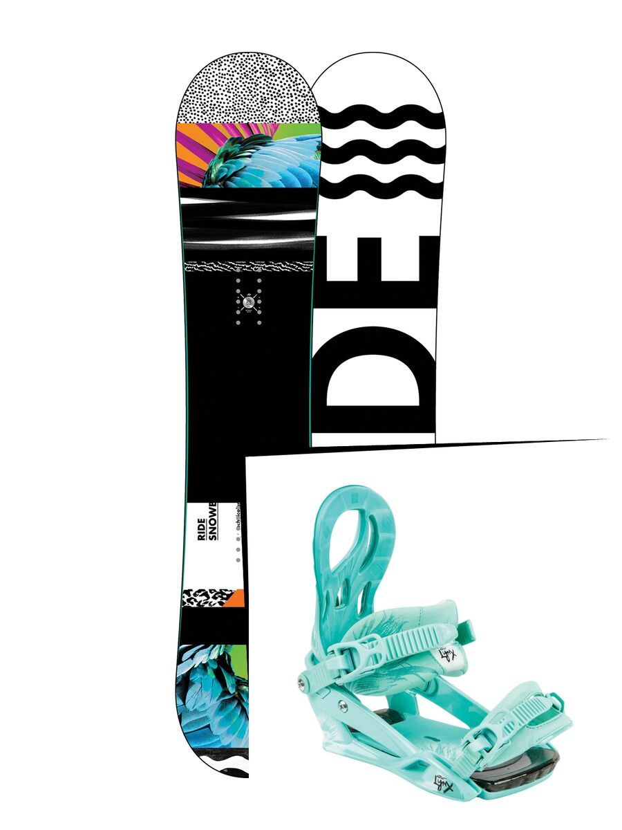 Set: Ride Rapture 2017 + Nitro Lynx 2015, mint - Snowboardset - Bild 1