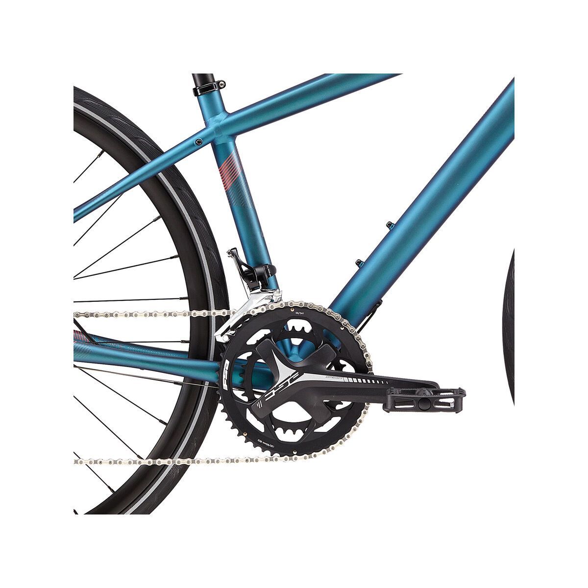 Cannondale Quick 1 Disc Women's, deep teal w/ acid red and midnight blue, reflective detail, matte - DTE - Bild 3