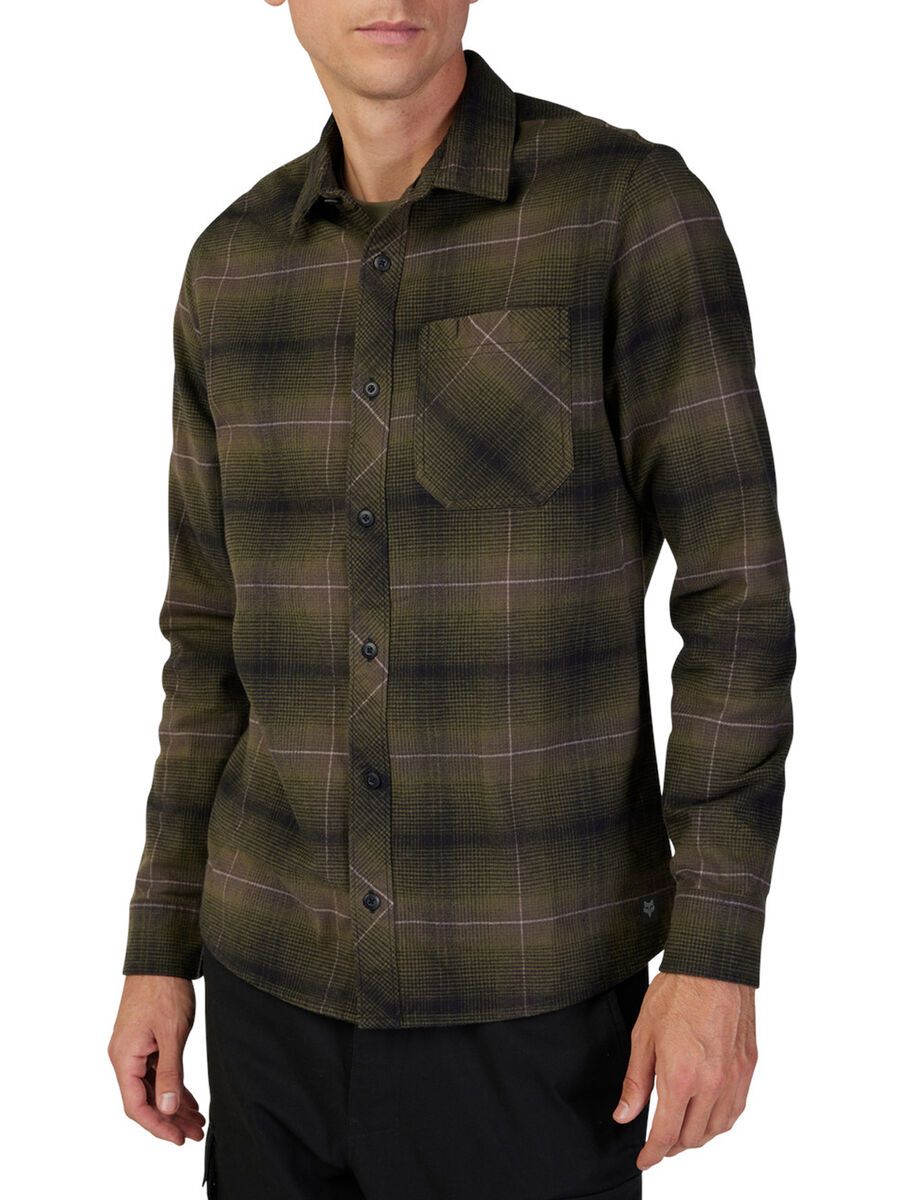 Fox Source Flannel, olive green - Bild 3