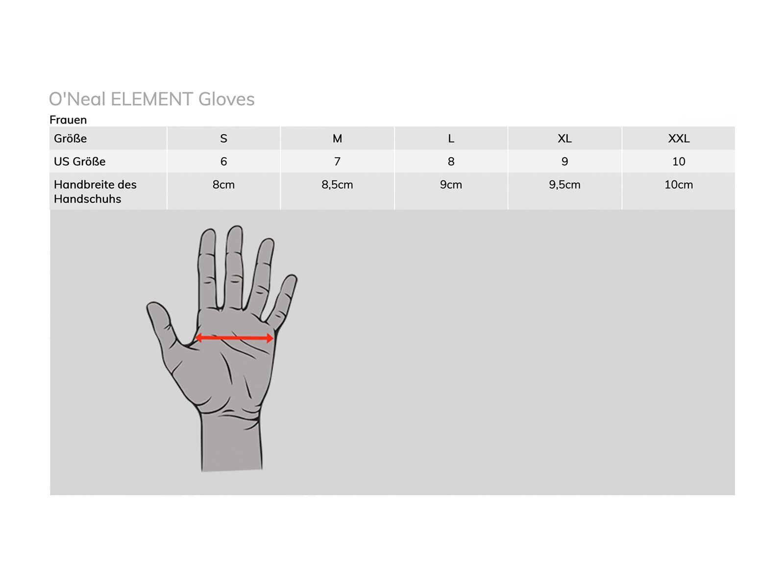 ONeal Element Women´s Glove, black - Bild 3