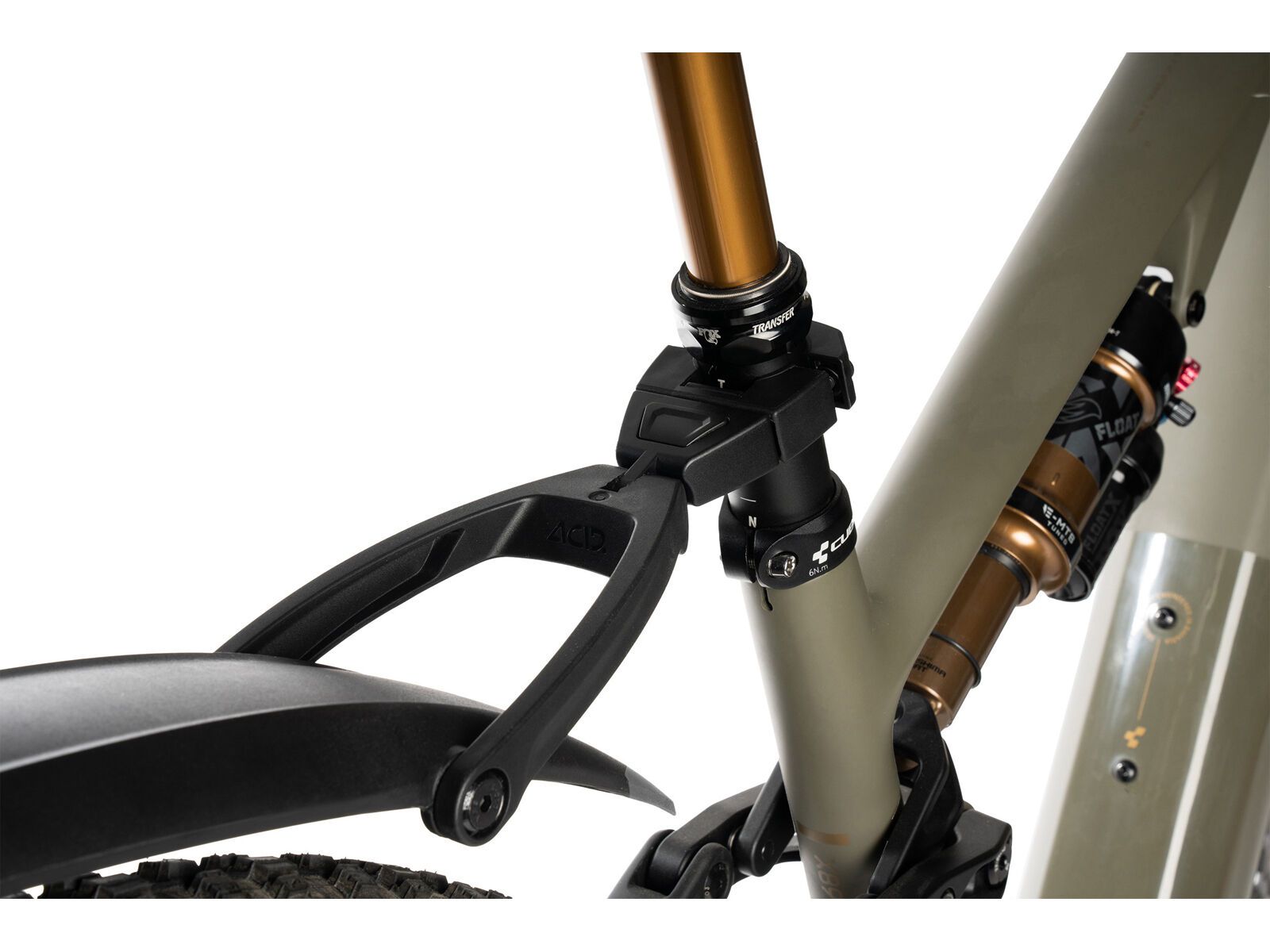 Cube Acid Steckschutzblech Vane Pro 27.5-29 Zoll Click hinten, black´n´grey - Bild 4