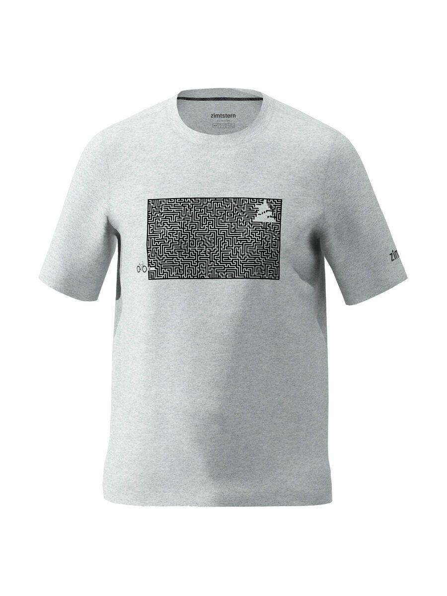 Zimtstern Shiningz Tee Men, glacier grey melange - Bild 1