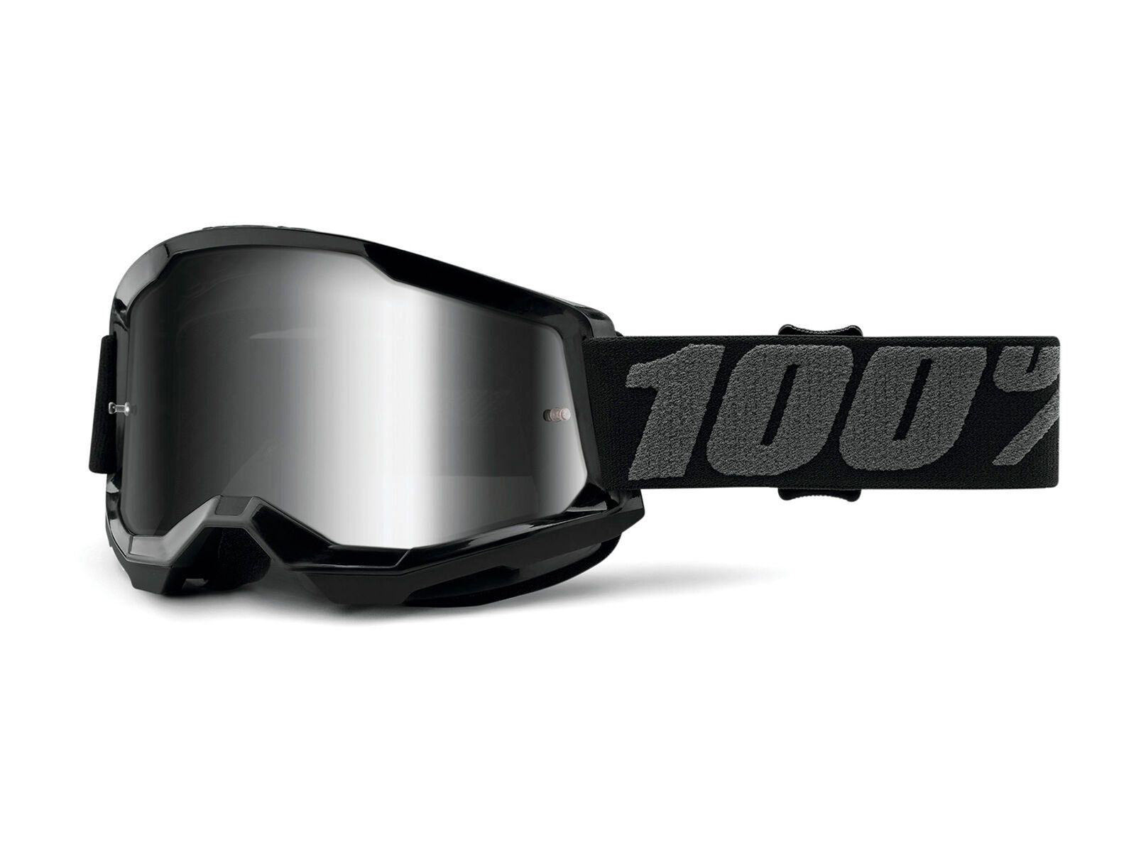100% Strata 2 Goggle - Mirror Silver, black - Bild 1