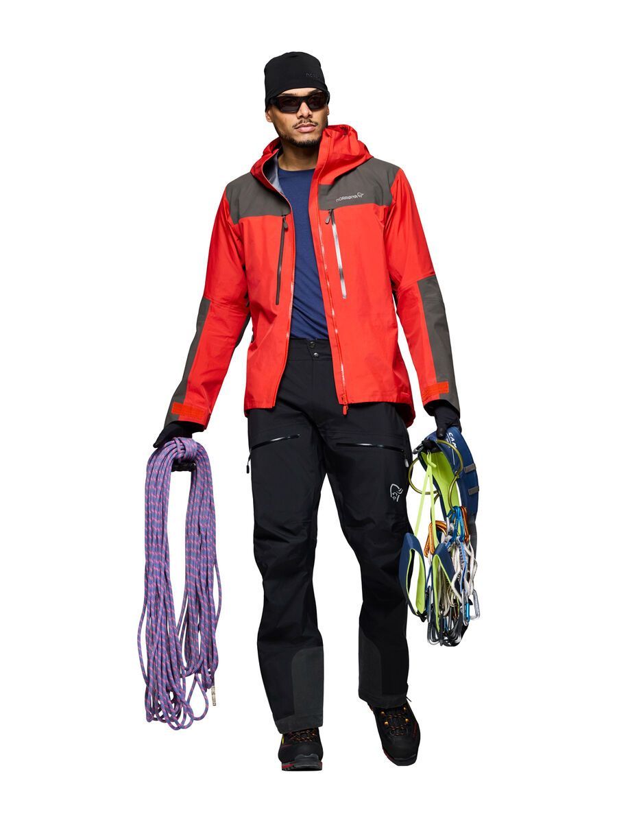 Norrona trollveggen Gore-Tex Pro light Pants M's, caviar black - Bild 7