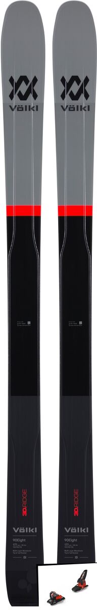 Set: Völkl 90Eight 2019 + Marker Jester 18 Pro ID black/flo-red - Bild 1