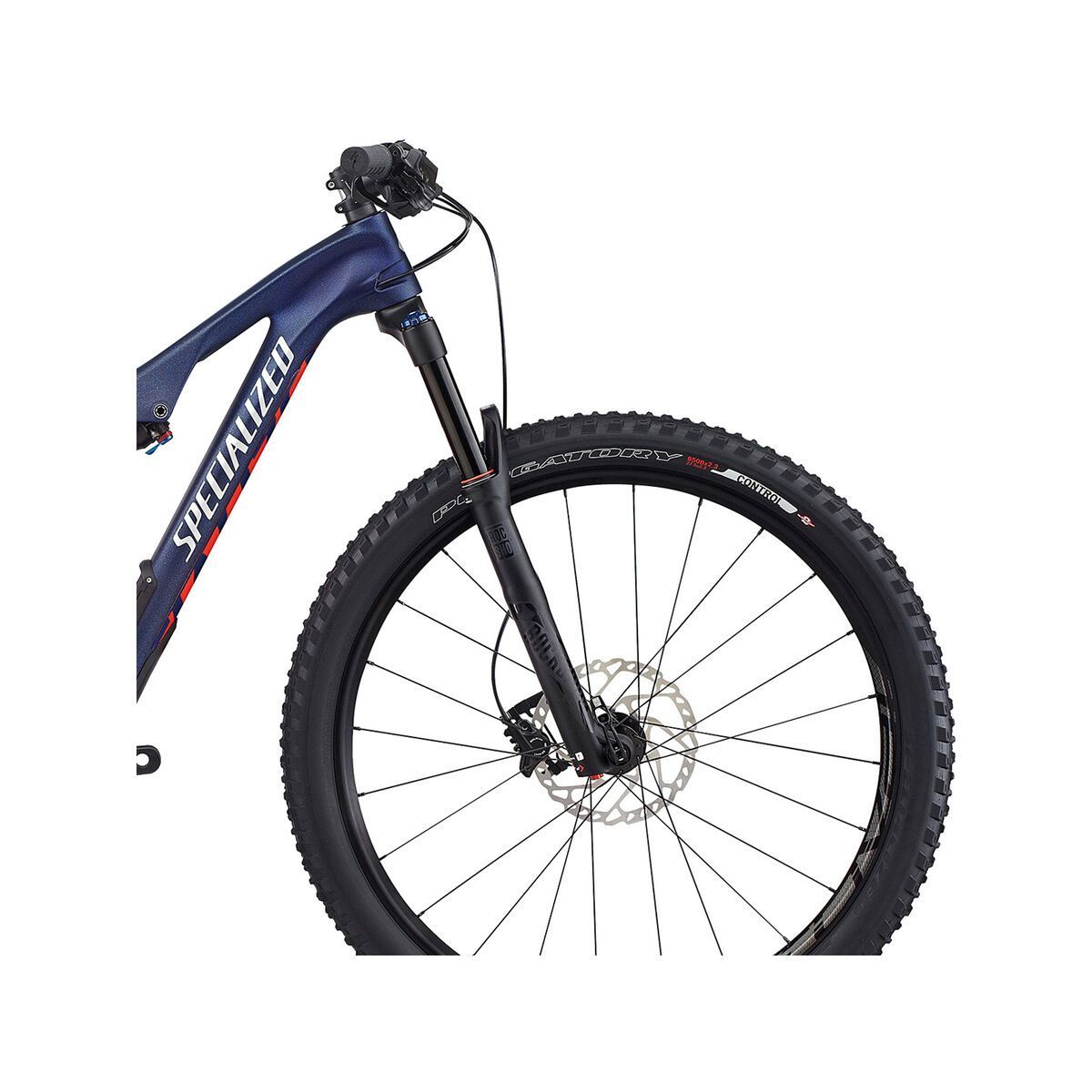 Specialized Woman's Camber FSR Comp Carbon 650B, satin nibali blue/nordic red/flake silver - Bild 5