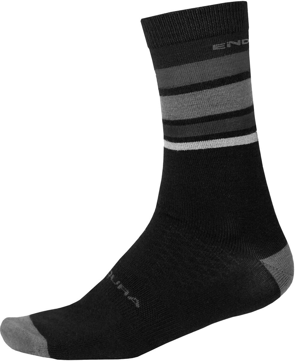 Endura Baabaa Merino Stripe Sock, matt black - Bild 1