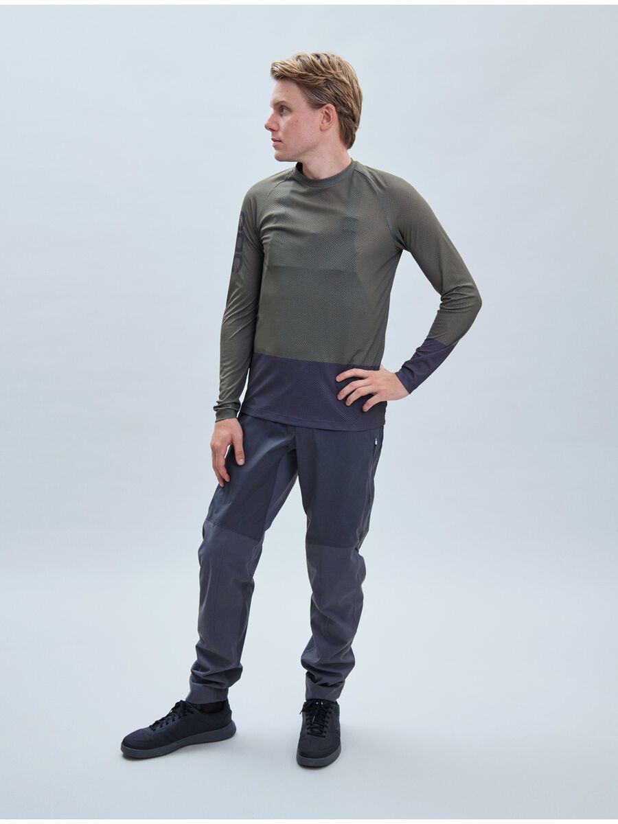 POC MTB Pure LS Jersey, epidote green/sylvanite grey - Bild 5
