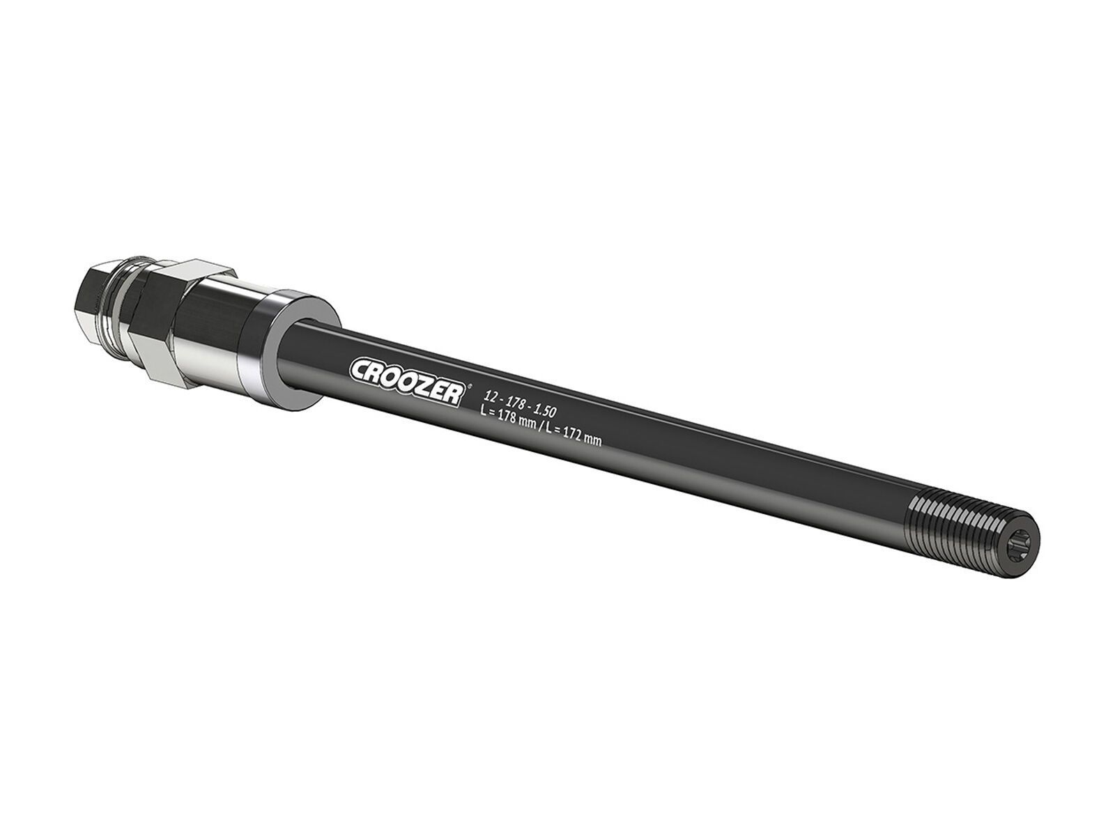 Croozer Steckachsadapter A - 12x142/148 (172/178 mm, 1.50), black - Bild 1