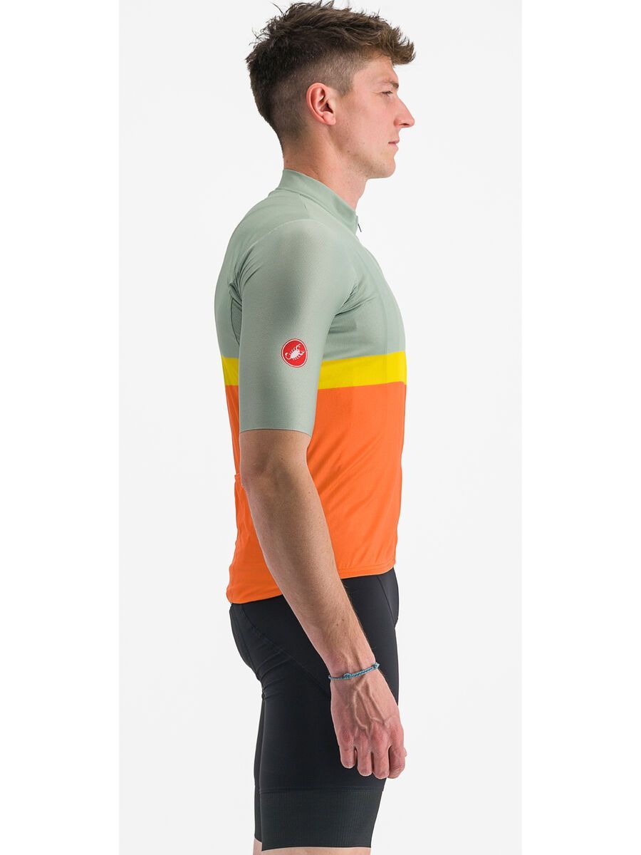 Castelli A Blocco Jersey, defender green/dark red-bordea - Bild 5