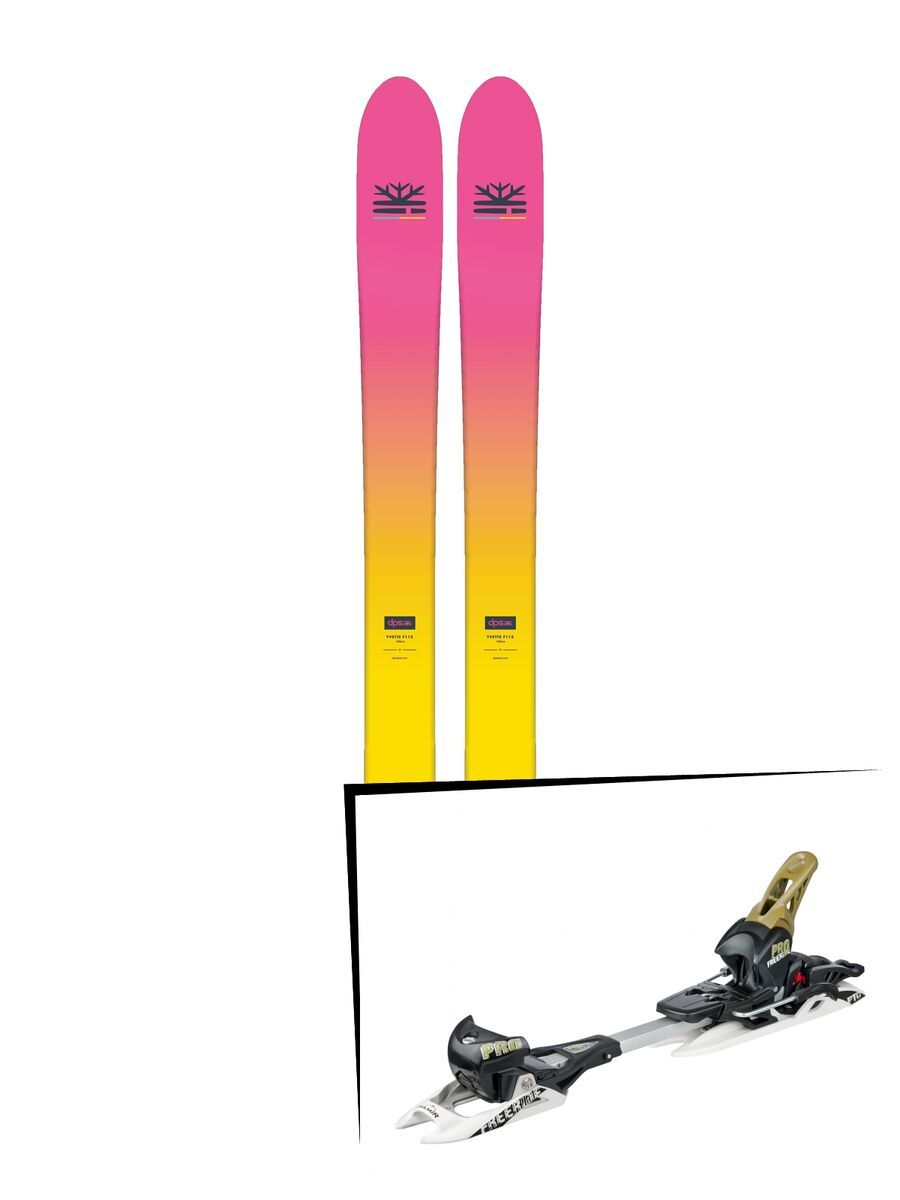Set: DPS Skis Yvette 112 RP2 Foundation 2018 + Fritschi Diamir Freeride Pro schwarz-olive - Bild 1