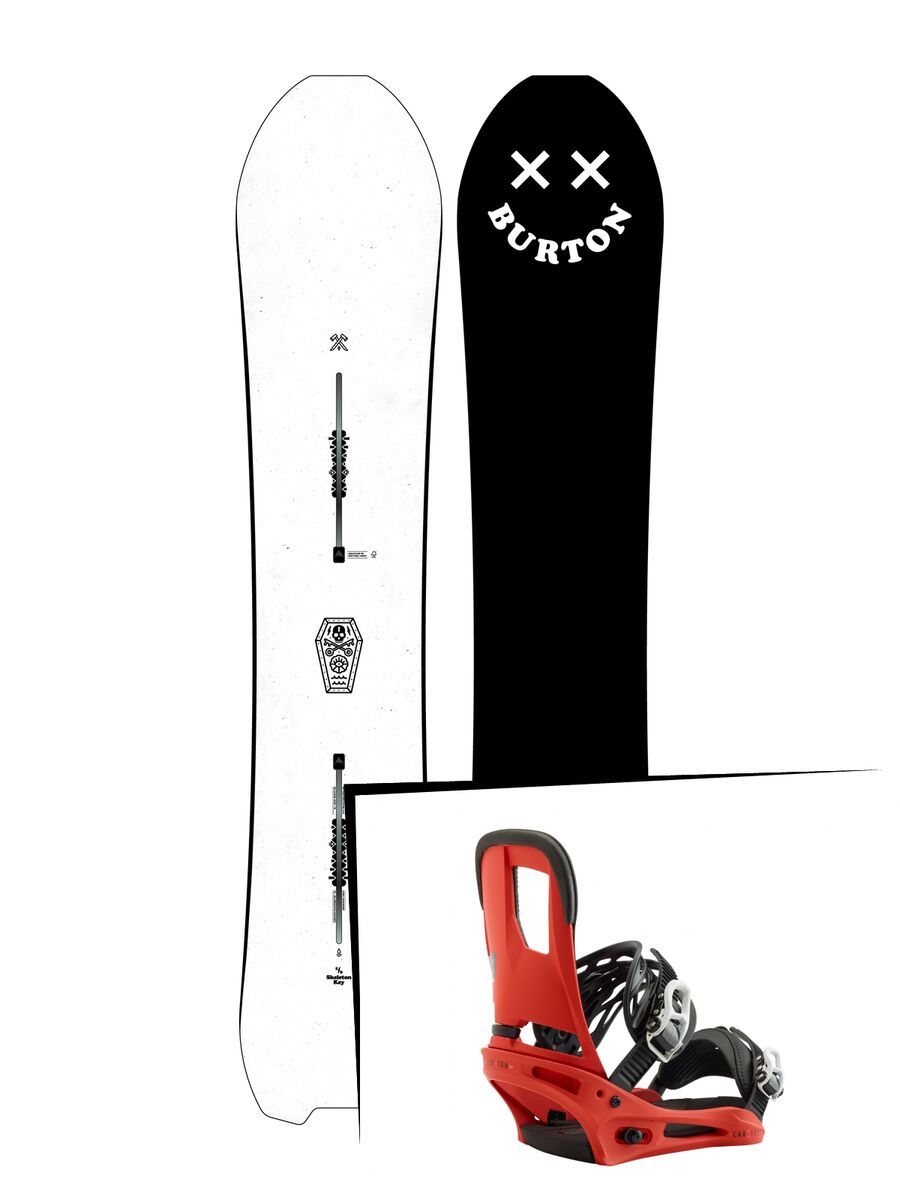 Set: Burton Skeleton Key 2019 + Burton Cartel red - Bild 1