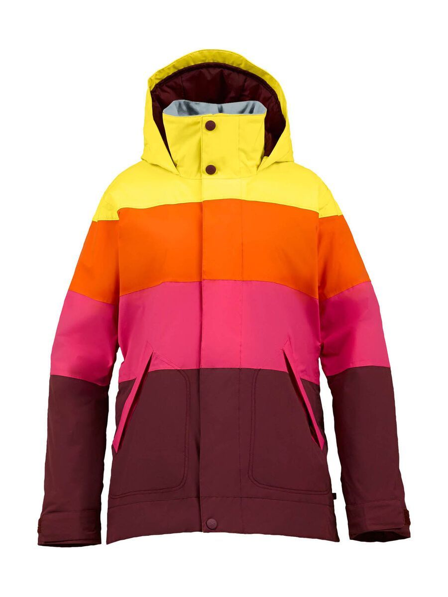 Burton Womens Eclipse Jacket, Sangria Colorblock - Bild 1