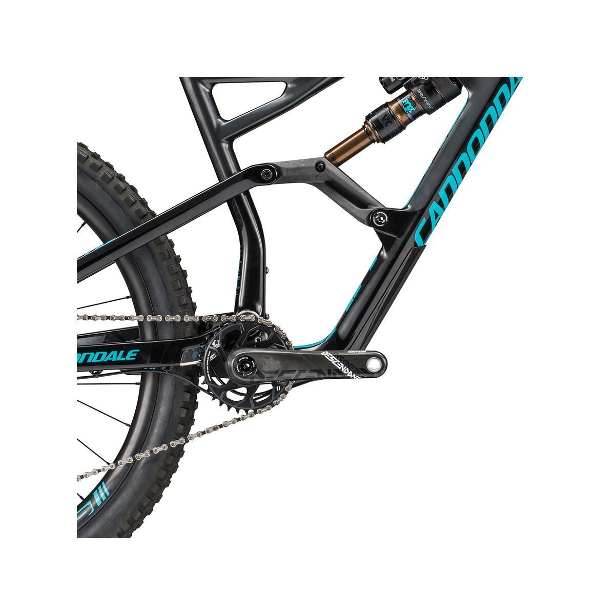 Cannondale Jekyll 1, jet black w/ nearly black and surf blue - gloss - BBQ - Bild 3