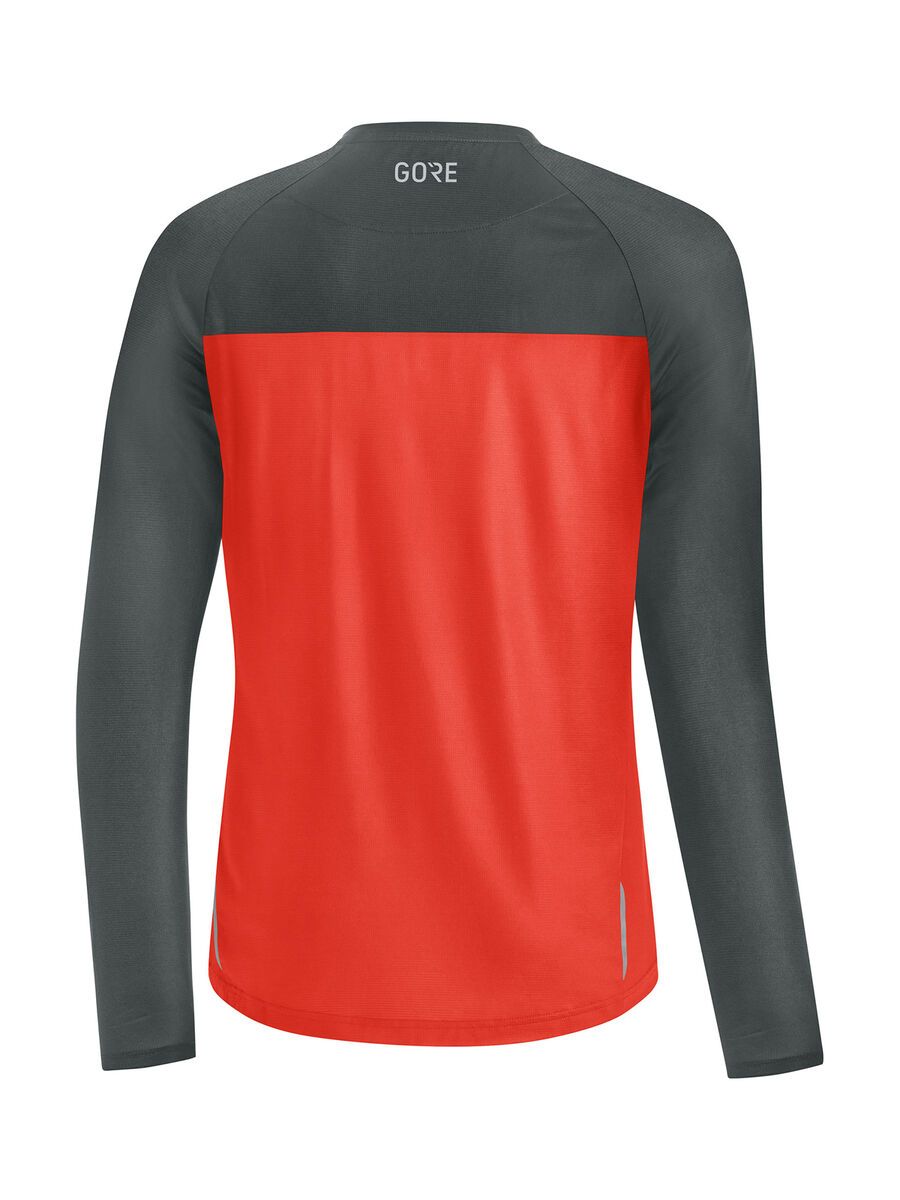 GOREWEAR Trail LS Shirt, fireball/urban grey - Bild 2