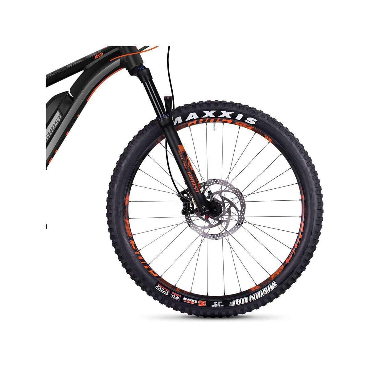 Ghost Hybride Kato S4.7+ AL, night black/urban gray/neon orange - Bild 2