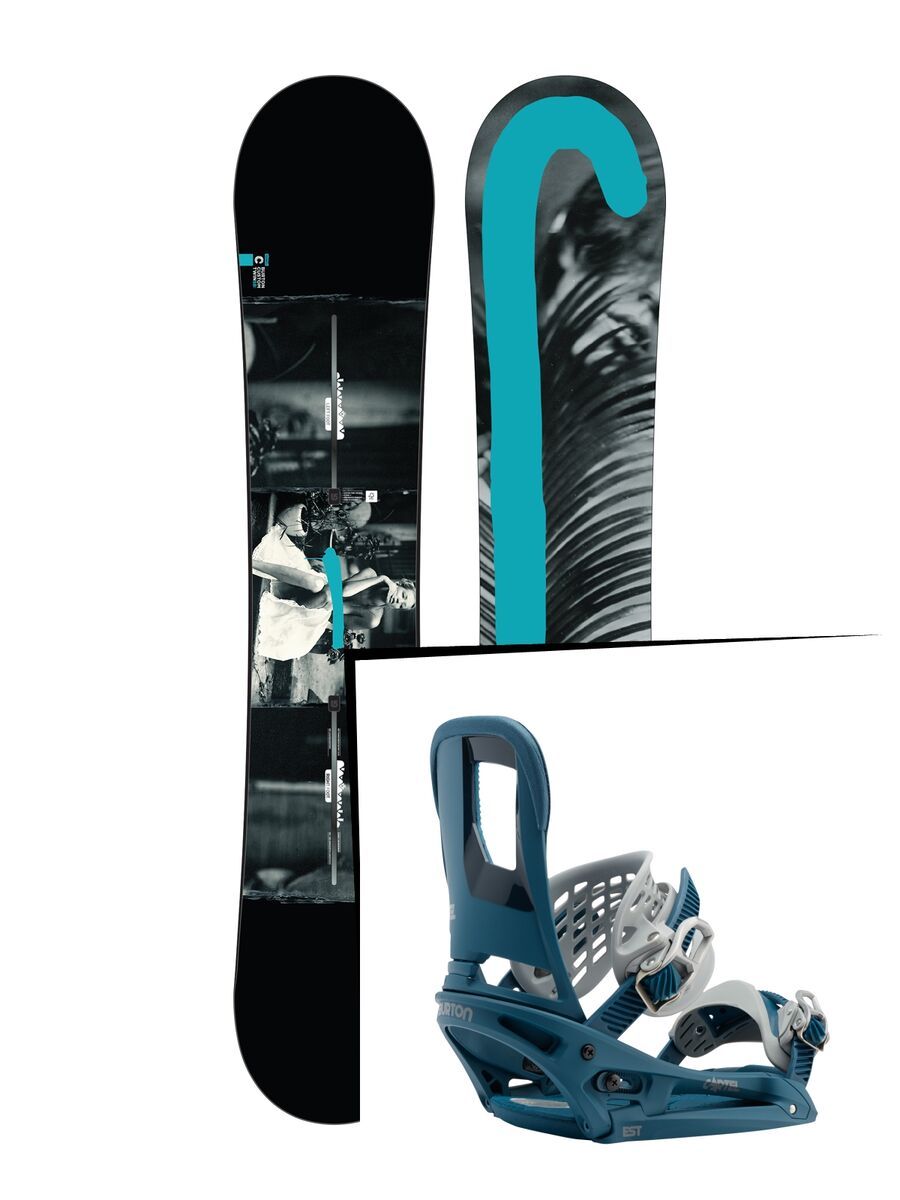 Set: Burton Custom Twin Flying V 2017 +  Cartel EST (1712721S) - Bild 1