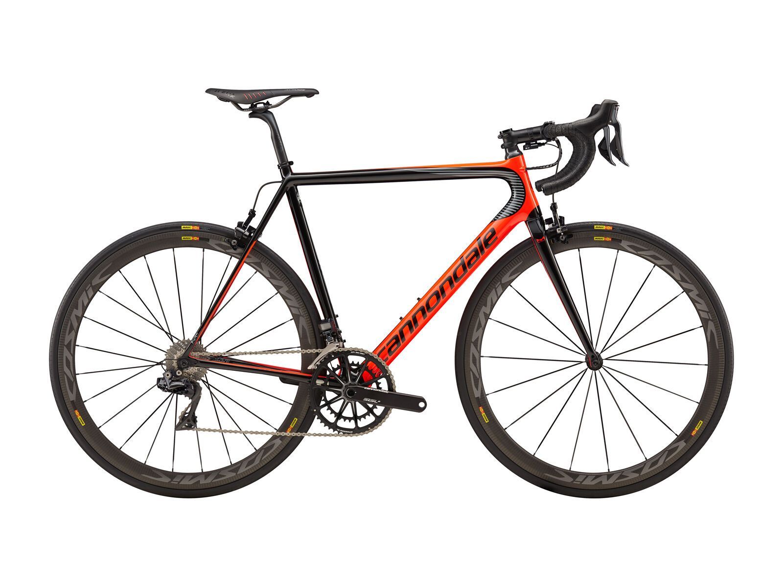 Cannondale SuperSix Evo Hi-Mod Dura-Ace Di2, acid red w/ jet black and stealth gray - gloss (ard) - Bild 1