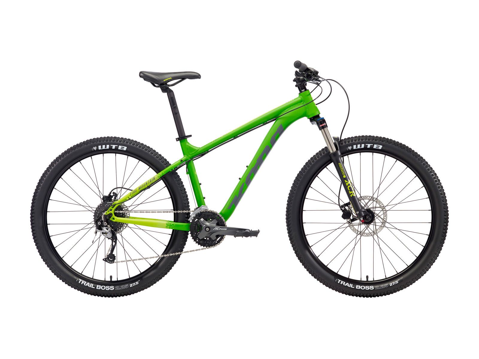 Kona Fire Mountain 26, matt green & lime w/ gray & lime decals - Bild 1
