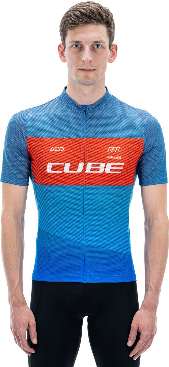 Cube Teamline Trikot CMPT kurzarm, blue´n´red´n´grey - Bild 2