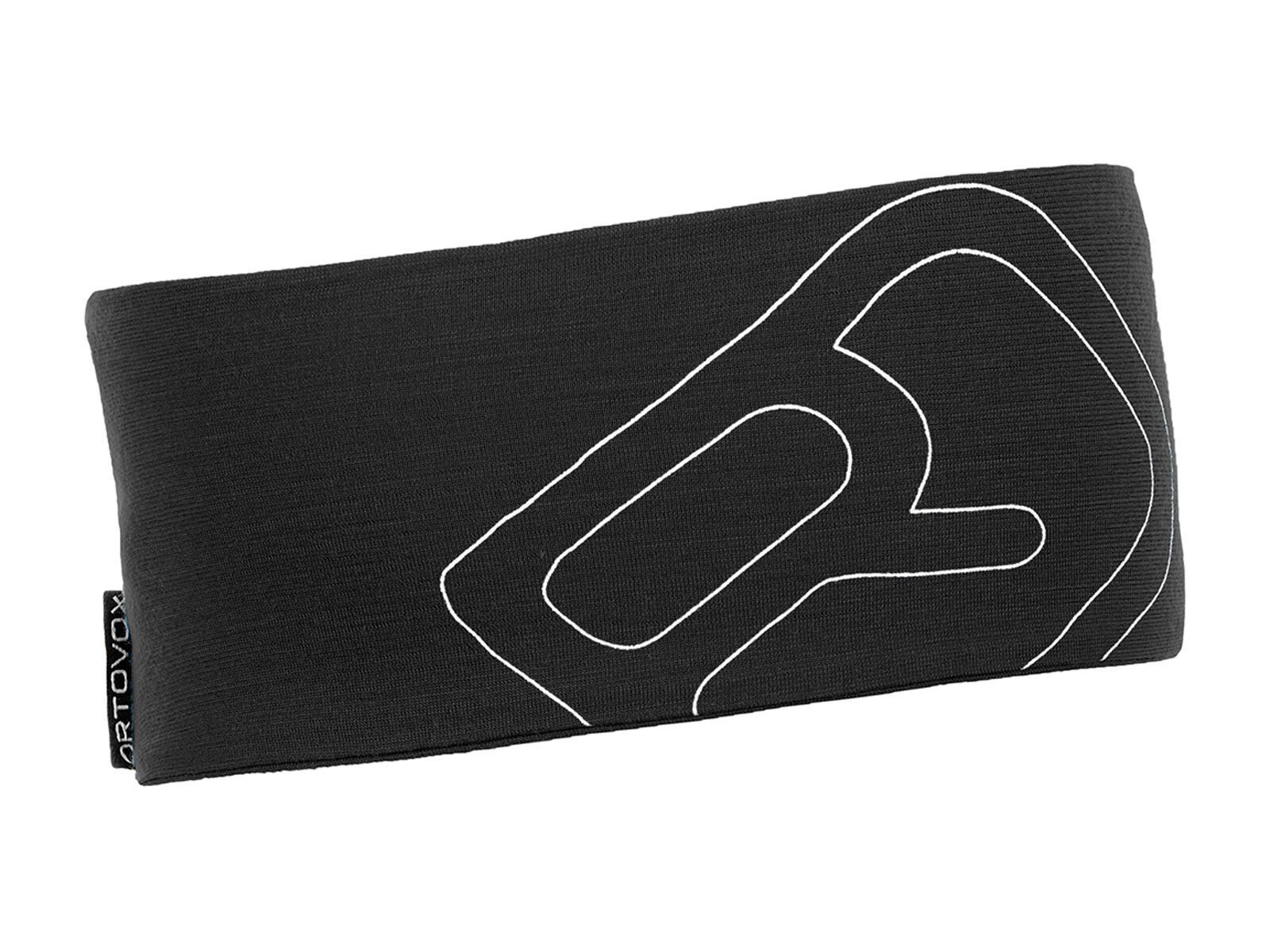 Ortovox Merino Cool Logo Headband, black steel - Bild 1