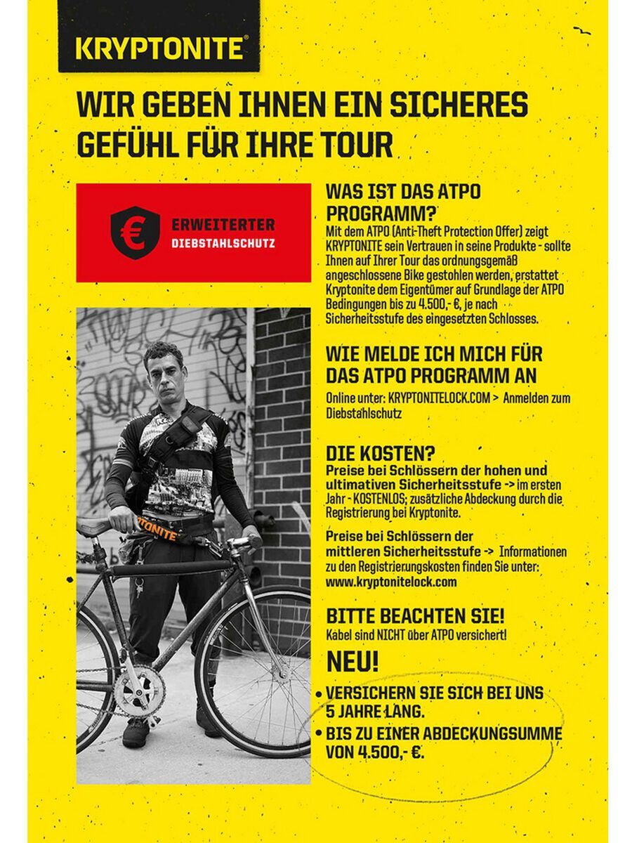 Kryptonite KryptoLok Combo U-Lock, grey - Bild 6