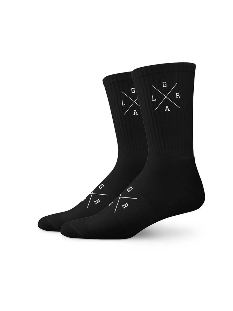 Loose Riders Cotton Socks X-Logo, black - Bild 1