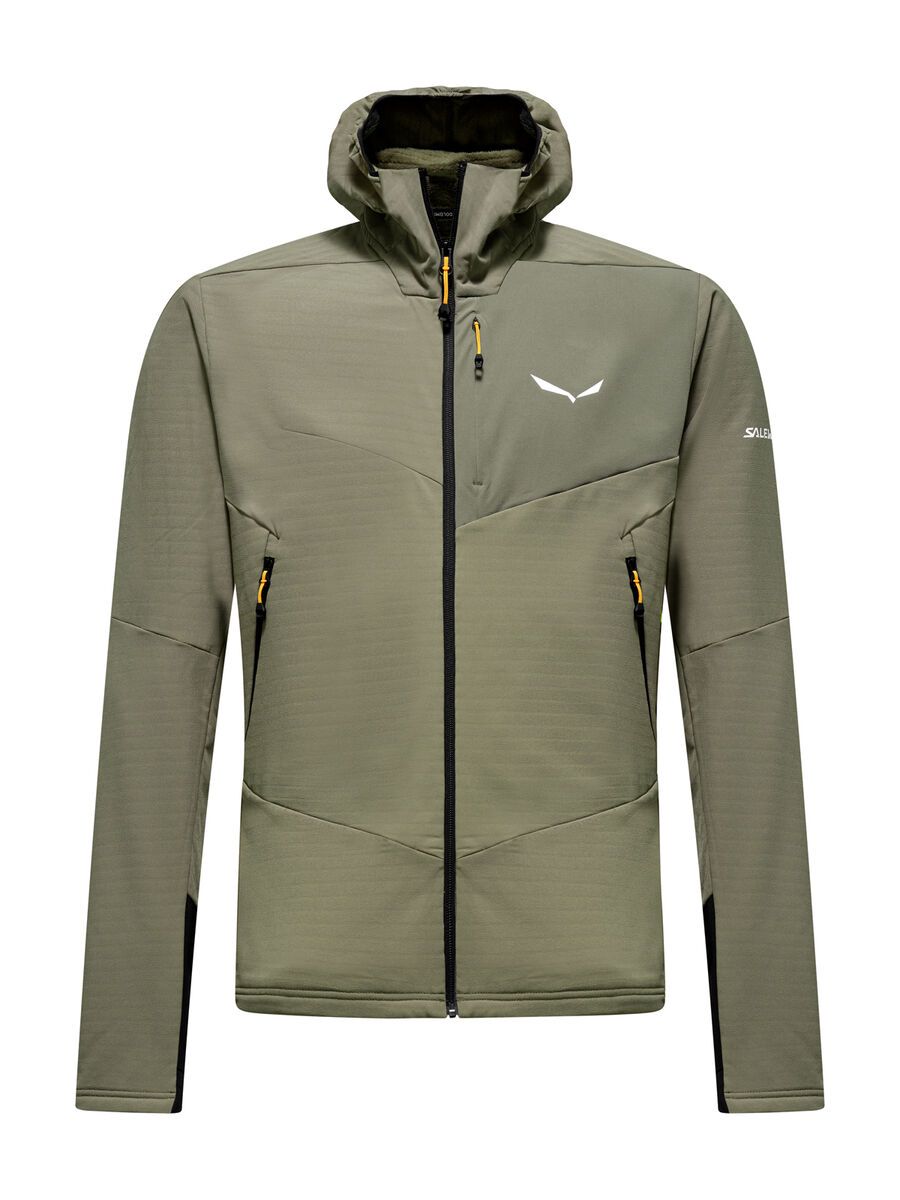 Salewa Ortles Fleece Pro Kapuzenjacke Herren, faded green - Bild 1