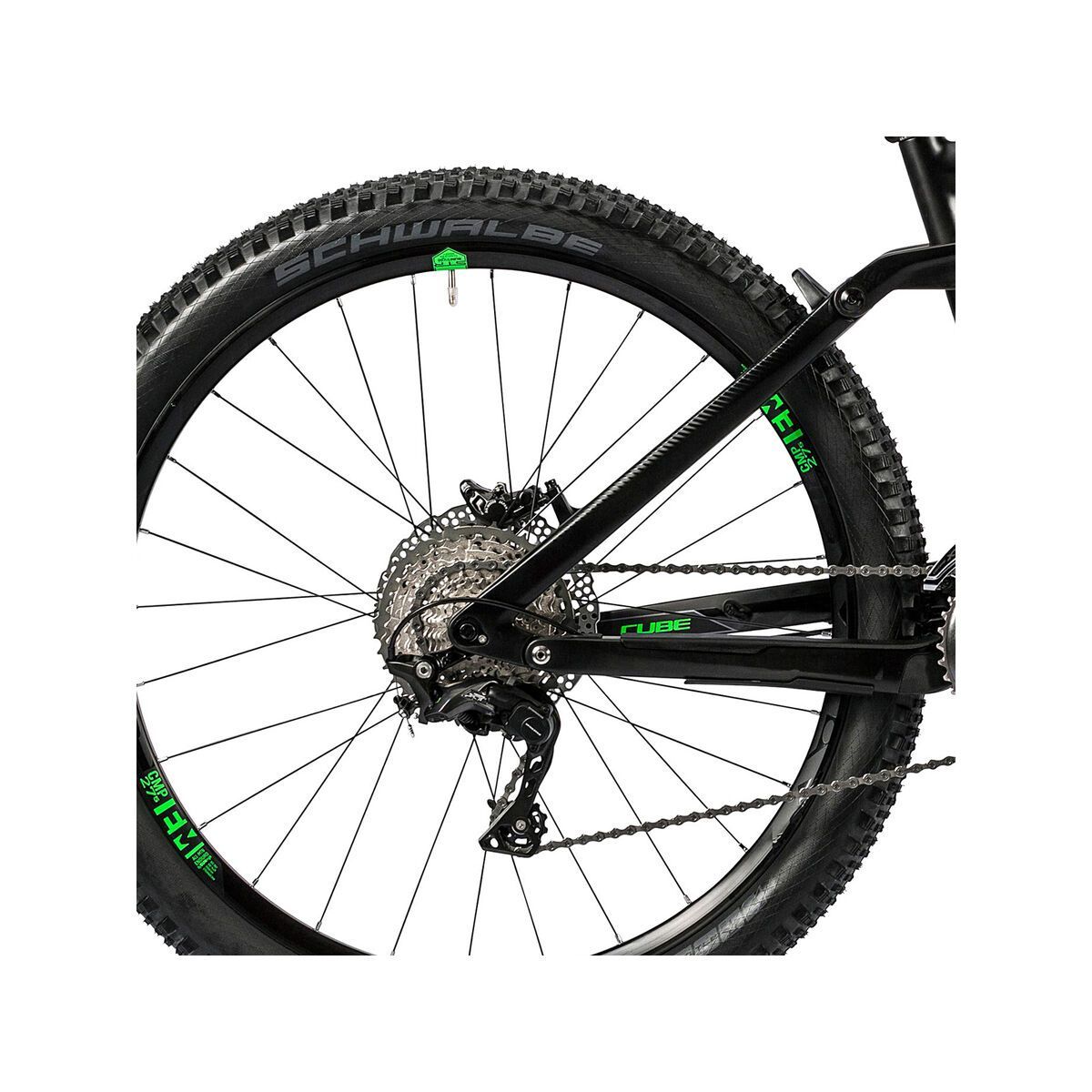 Cube Stereo 160 C:62 Race 27.5, carbon´n´green - Bild 4
